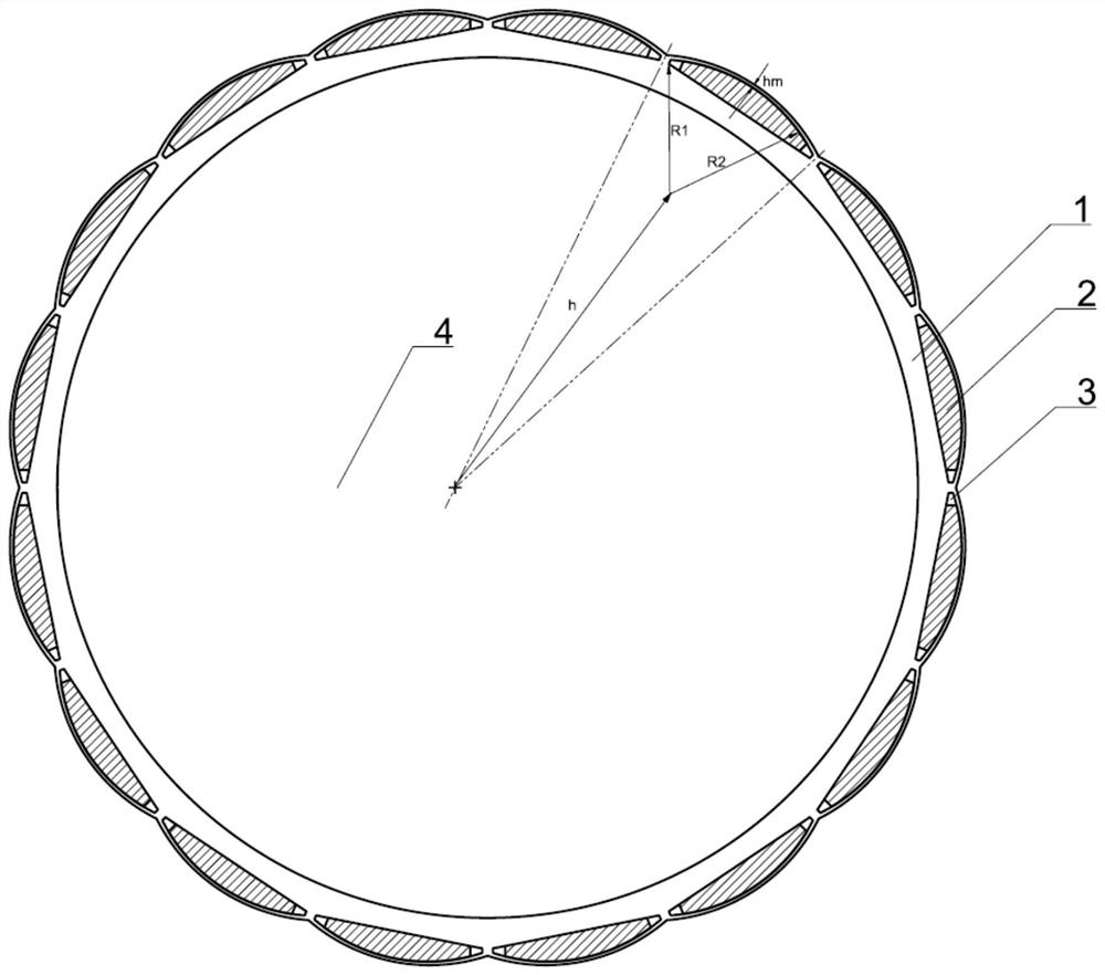 Rotor structure of large-shaft-diameter built-in permanent magnet motor and motor thereof