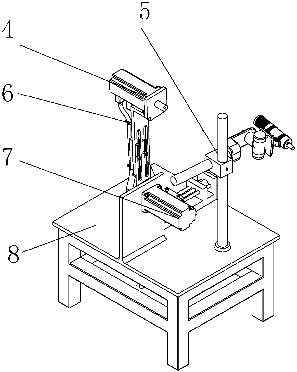 Industrial robot built-in wiring harness abrasion and accelerated abrasion test method and device