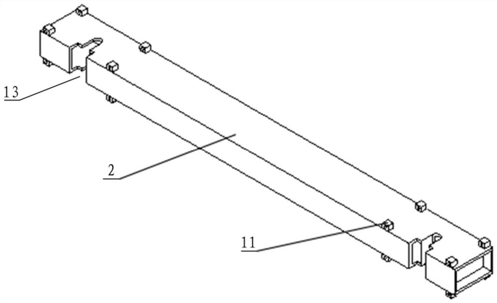 Device for holding and lifting counter-force beam of test bed