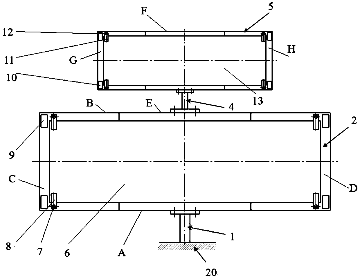 A rocking vibration device