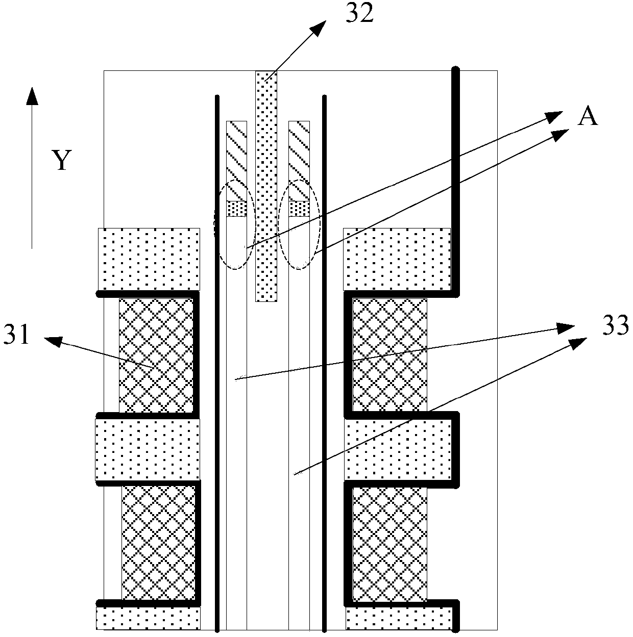 Dual-grid three-dimensional storage device and fabrication method thereof