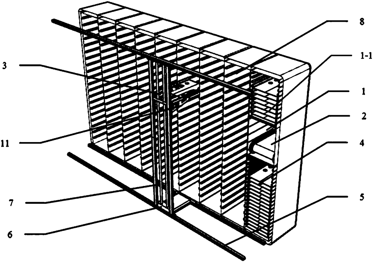 Self-adjusting adaptive large-capacity automatic access smart express item box