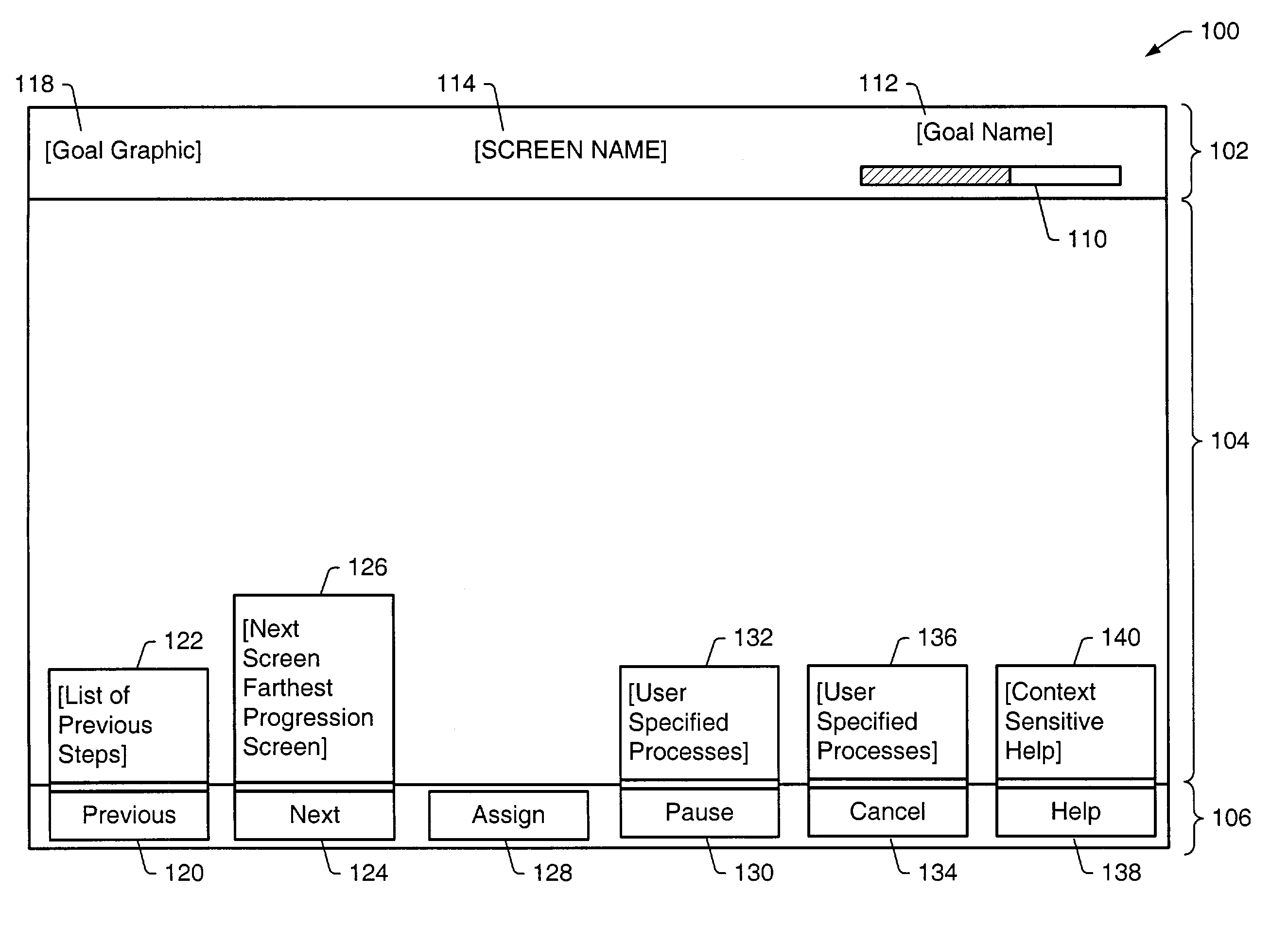 Enterprise workflow screen based navigational process tool system and method