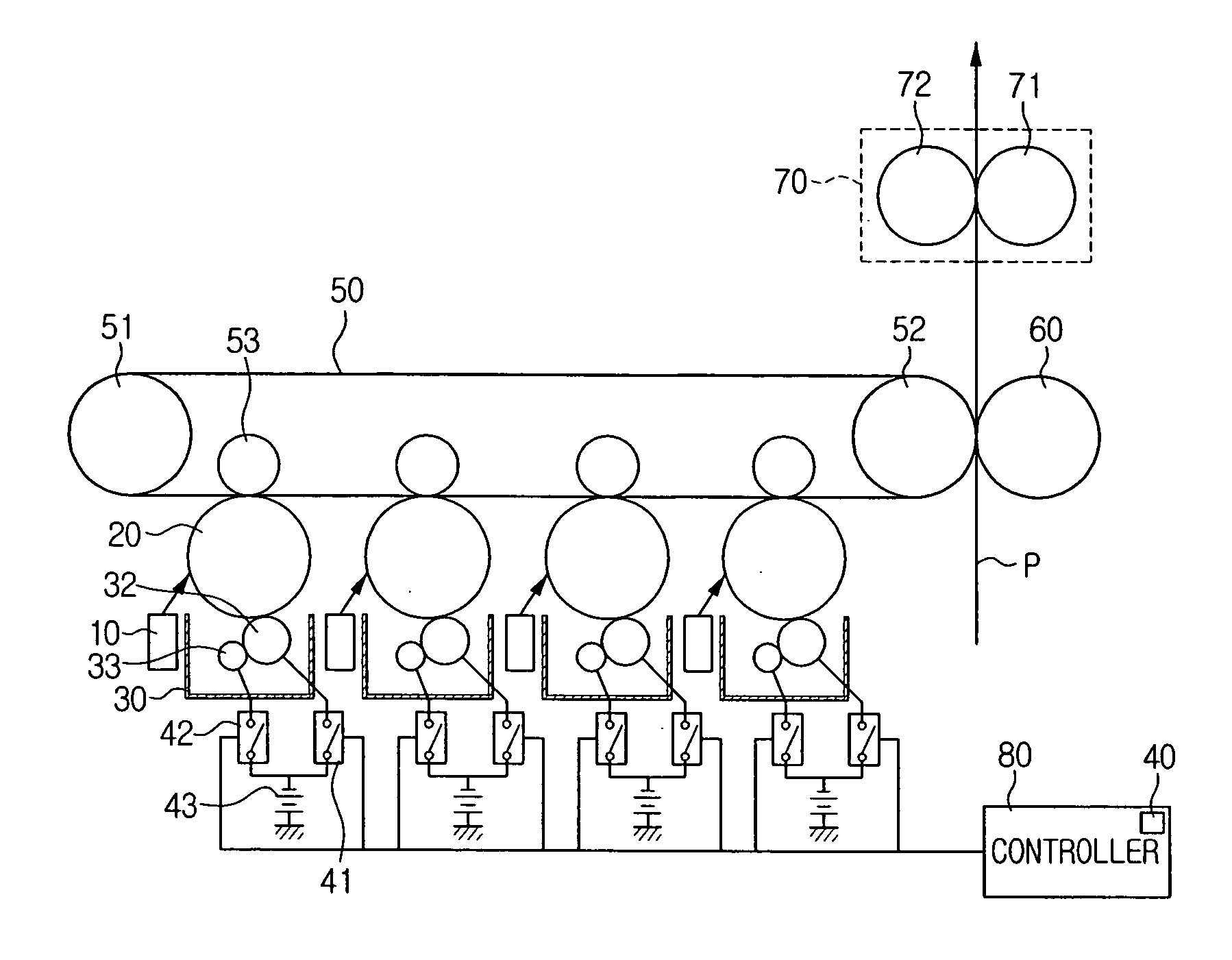 Wet electrophotographic image forming apparatus and method for controlling the same