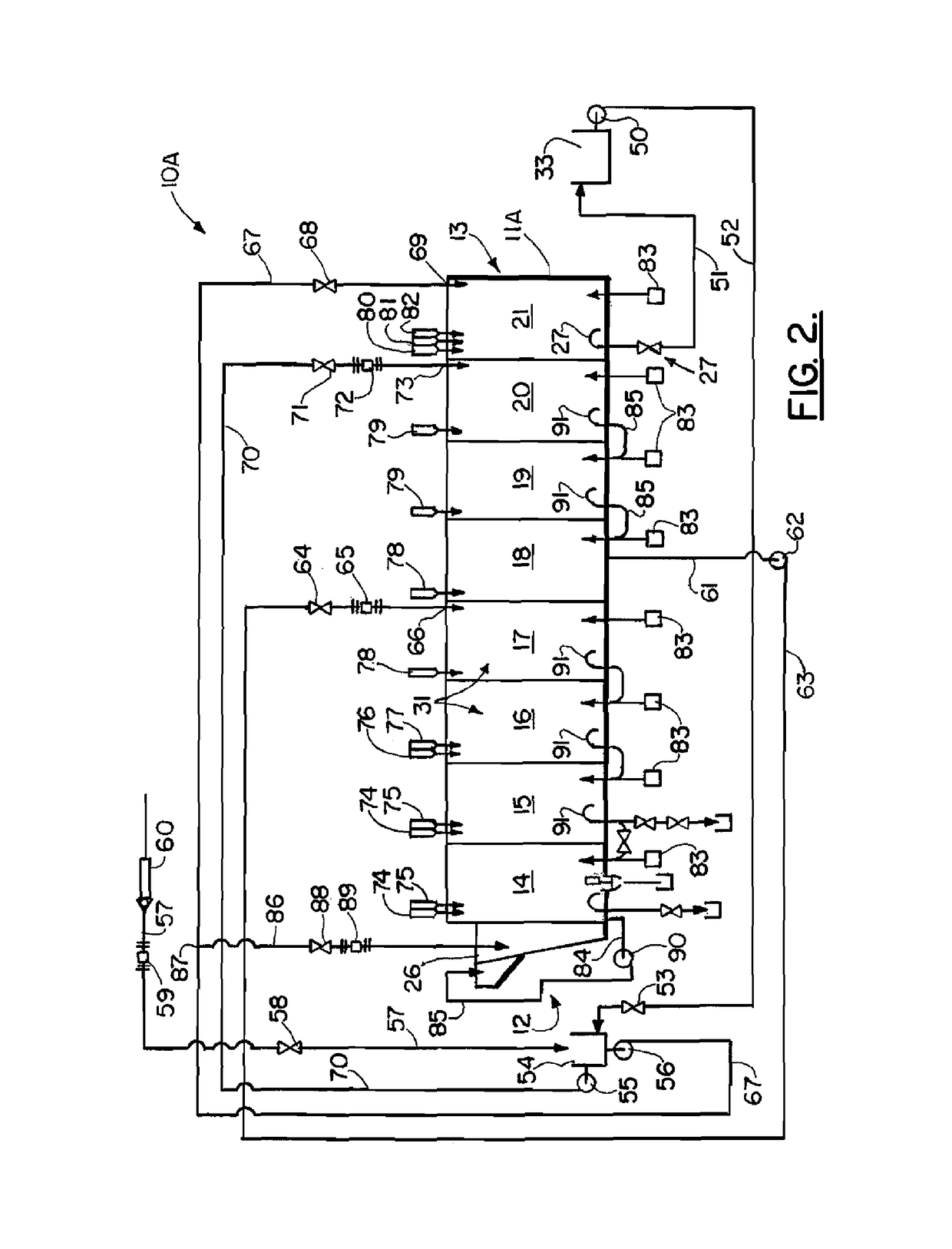 Continuous batch tunnel washer and method