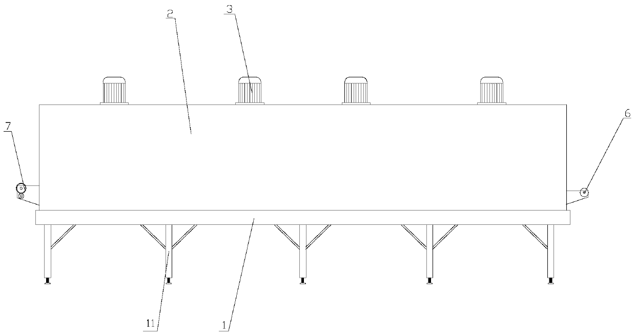 Hot air internal circulation type drying furnace for anti-static winding film with good tensile property