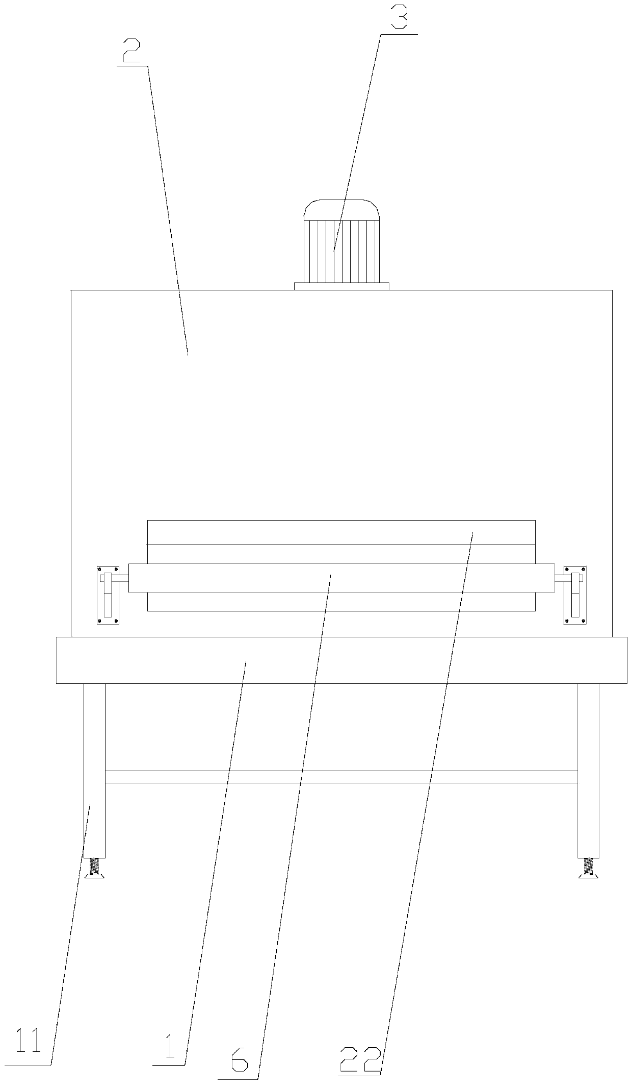 Hot air internal circulation type drying furnace for anti-static winding film with good tensile property