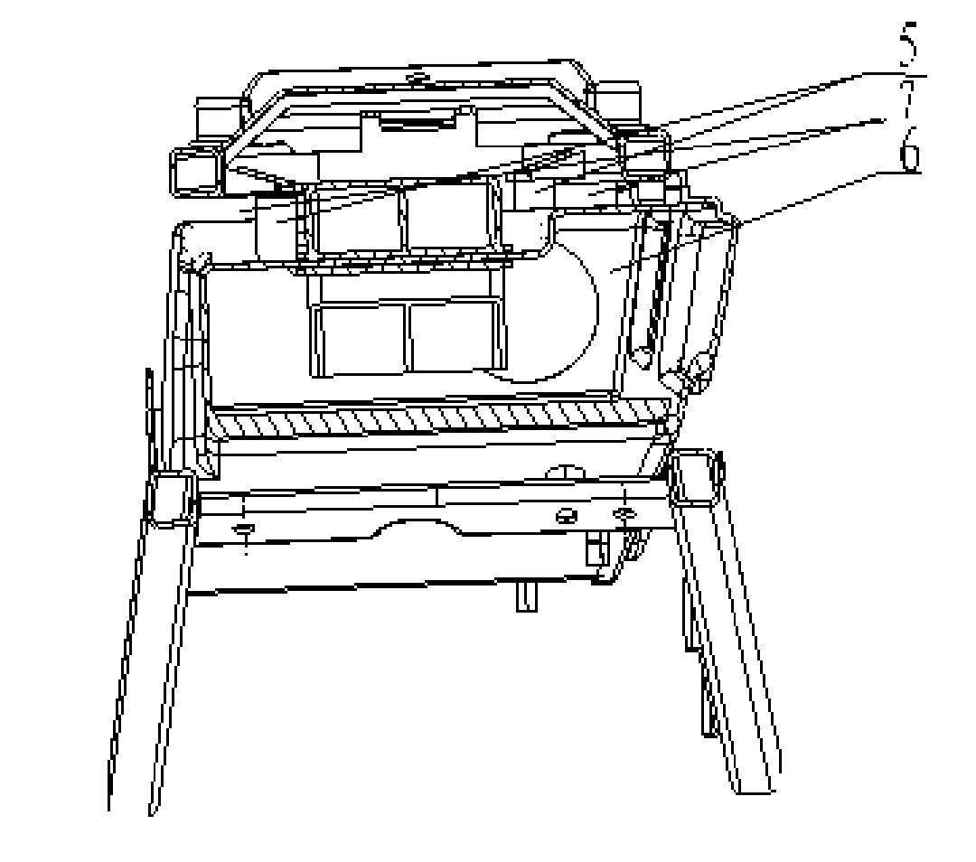 Cable disposal of motorcycle