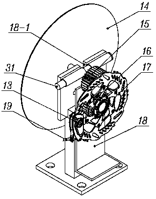 Drip irrigation belt shallow-buried device with automatic locking function