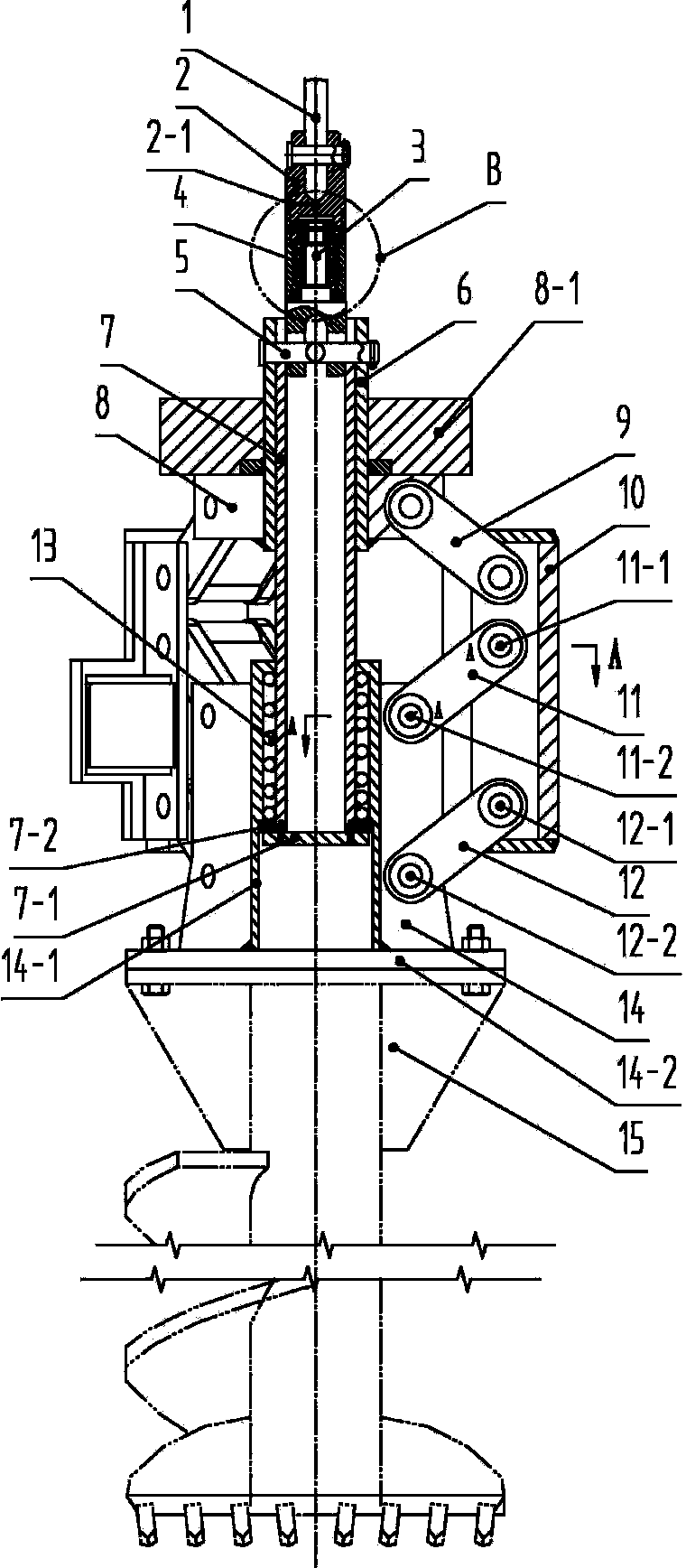 Multi-head gripper for full-sleeve full-rotation drill