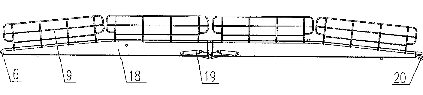 Mechanically-actuated folding trestle