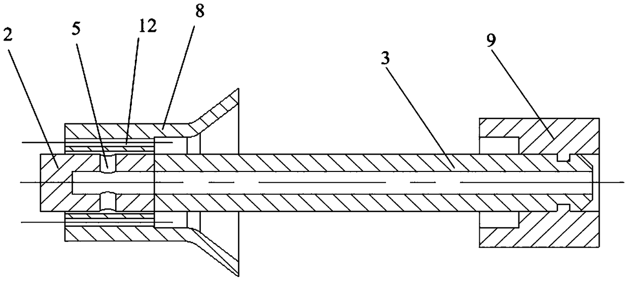 A rubber hose vulcanization mold core and its mold