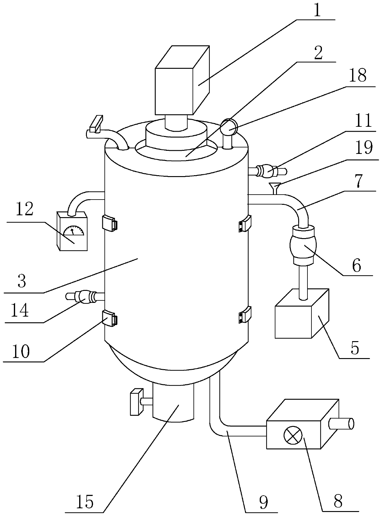 Device and method for preparing biologic diesel oil by using microalgae to adsorb carbon dioxide