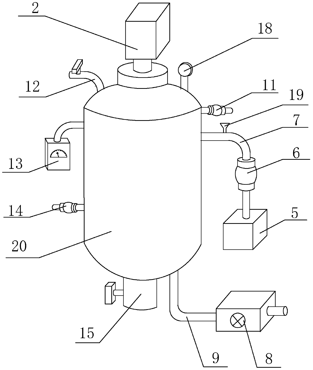 Device and method for preparing biologic diesel oil by using microalgae to adsorb carbon dioxide