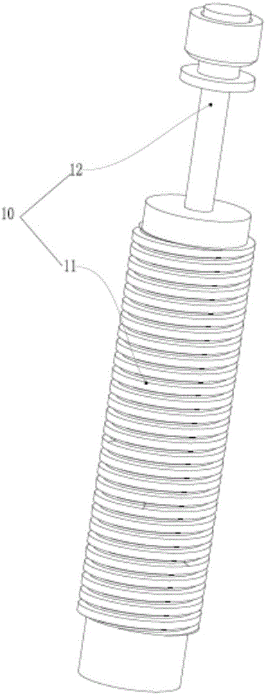 Device for detecting variable-force impact performances of hydraulic buffer