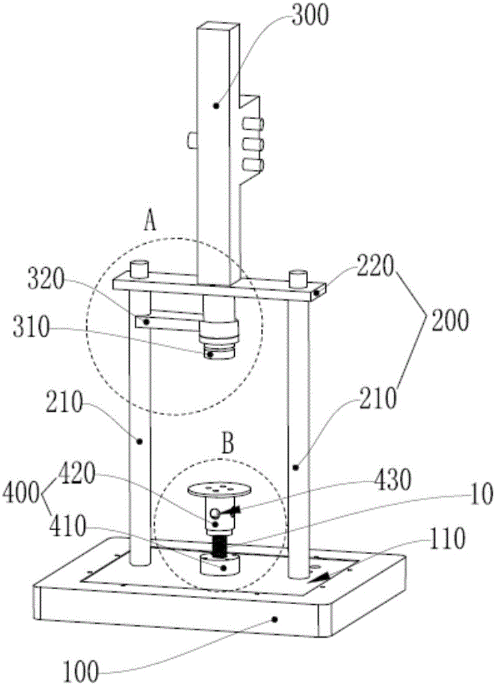 Device for detecting variable-force impact performances of hydraulic buffer