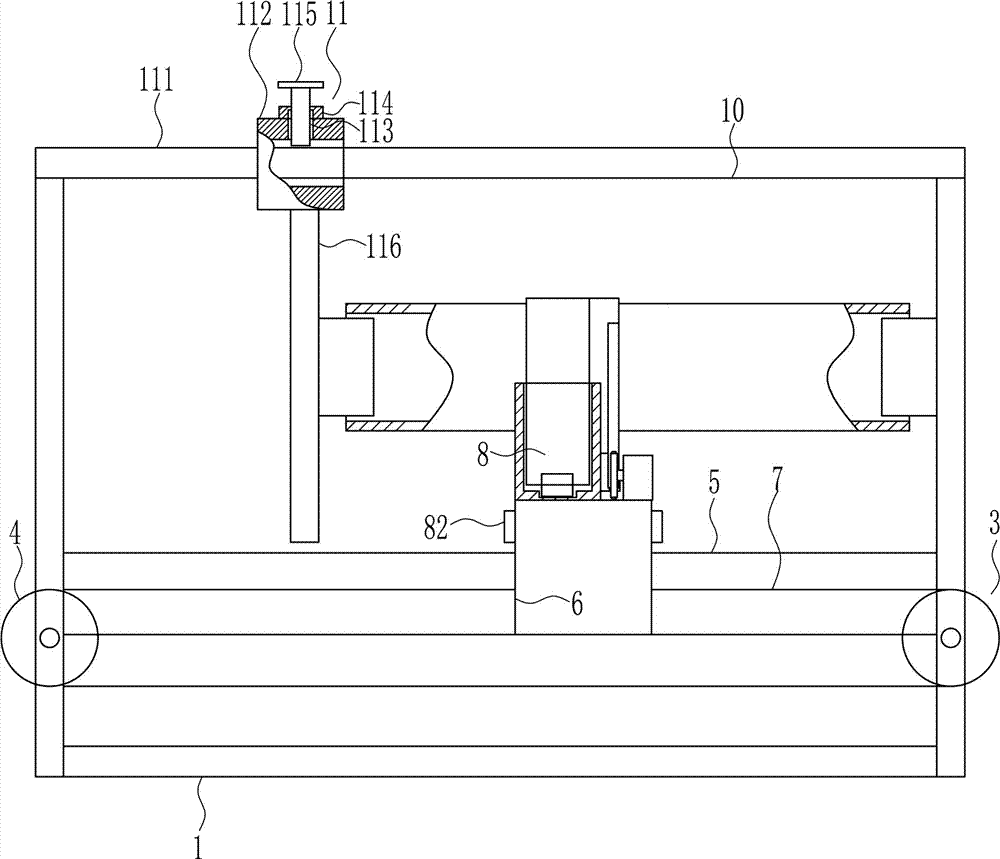 An industrial steel pipe surface painting equipment