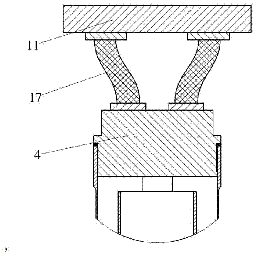 Cold-end flexible cold chain structure of coaxial pulse tube refrigerator and manufacturing method