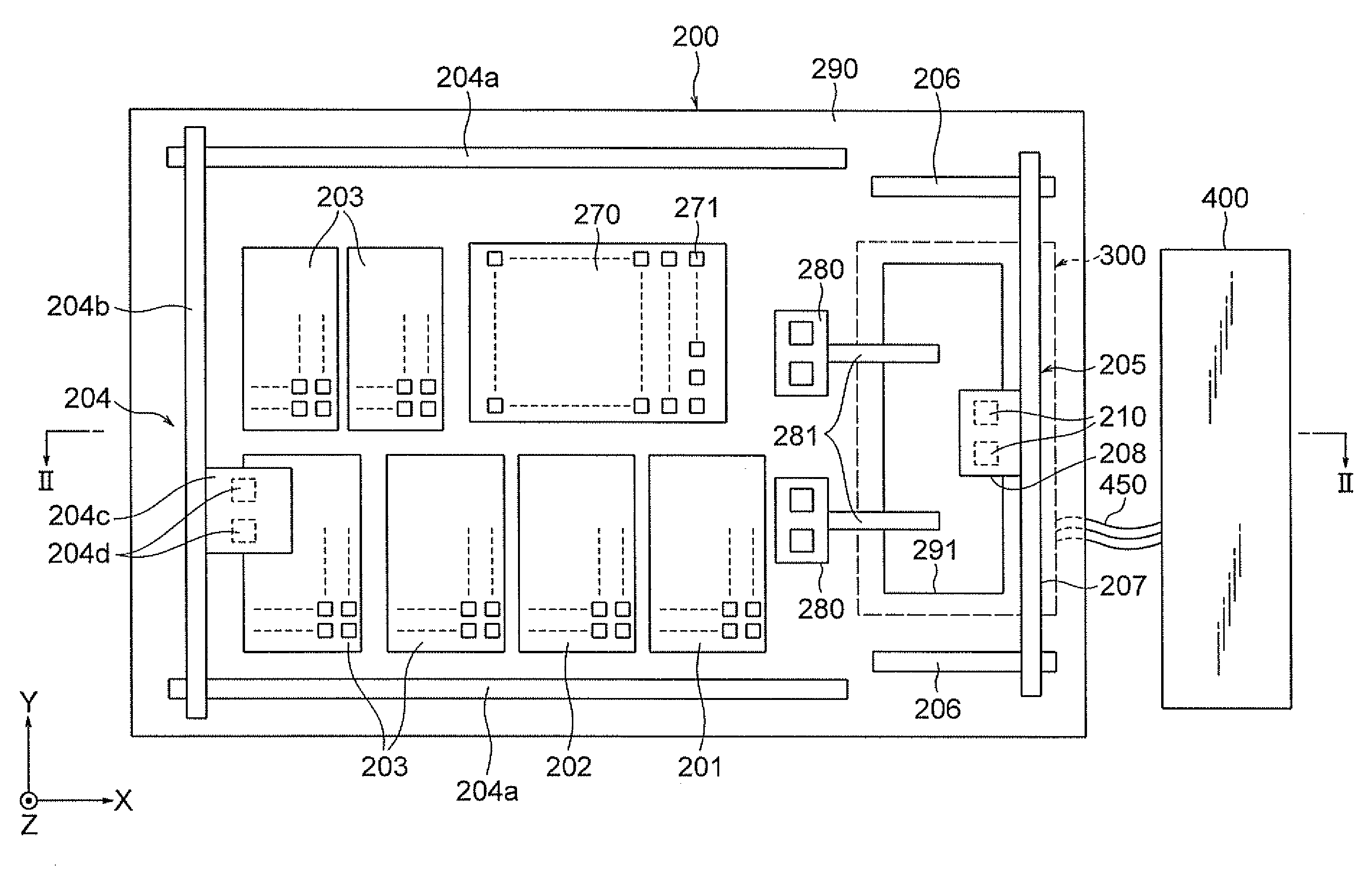 Contact pusher, contact arm, and electronic  device test apparatus