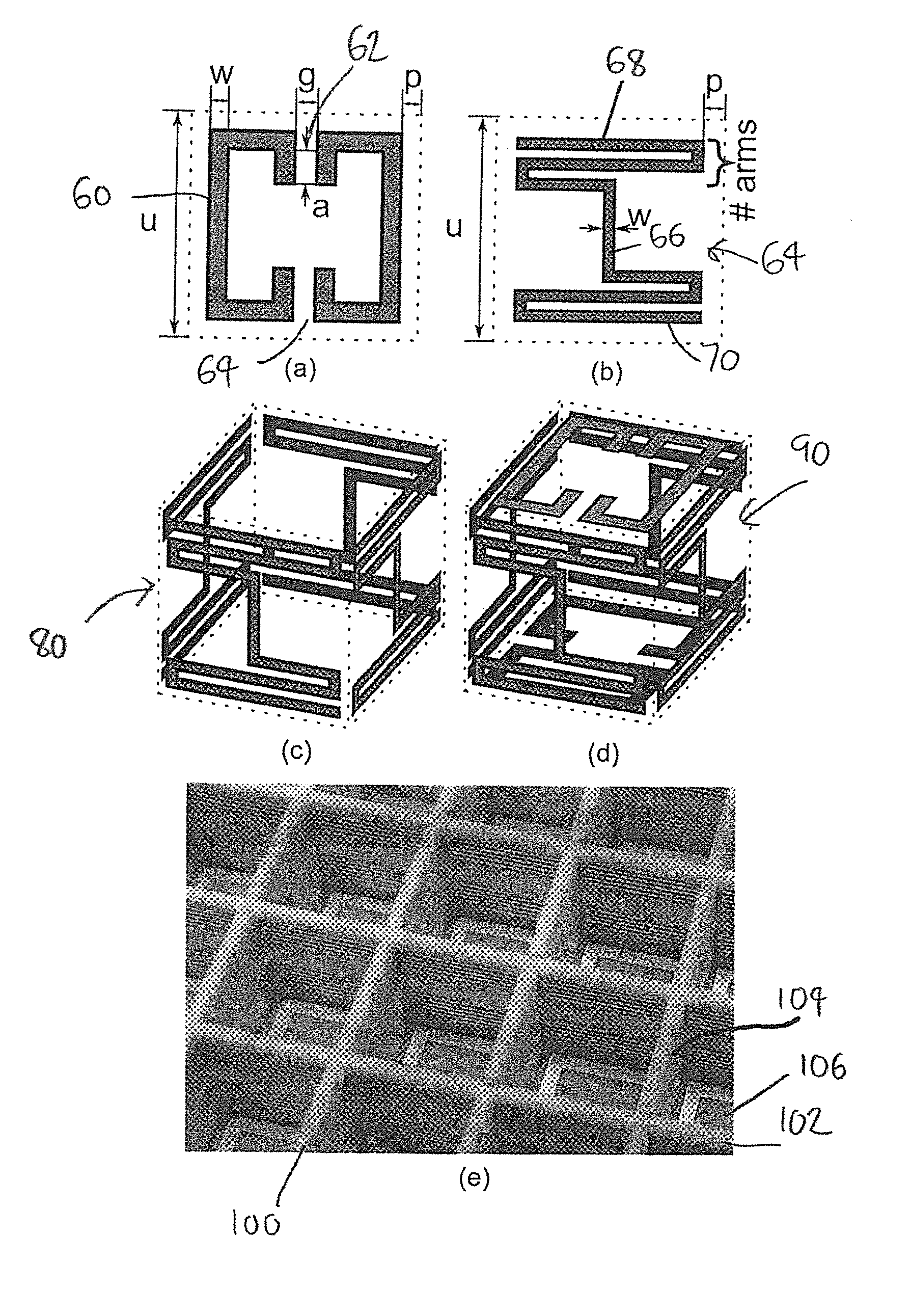 Anisotropic metamaterial gain-enhancing lens for antenna applications