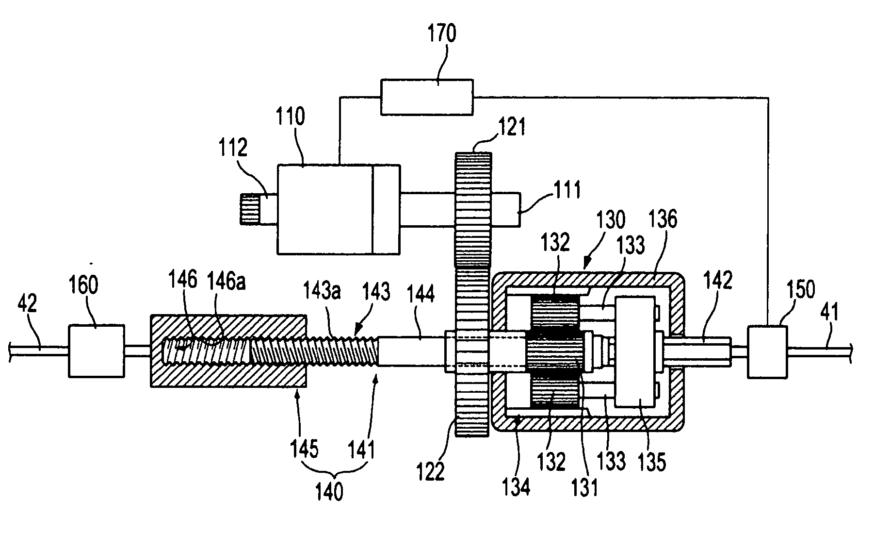 Electric parking brake system