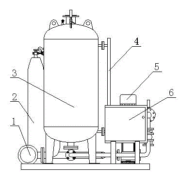 Pressure-superposed water supply device