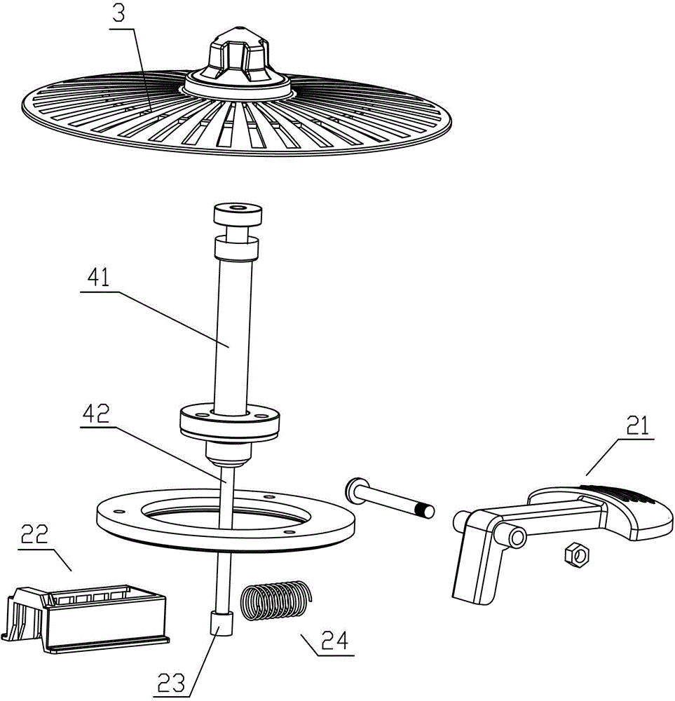 Integrated cleaning and drying mop bucket