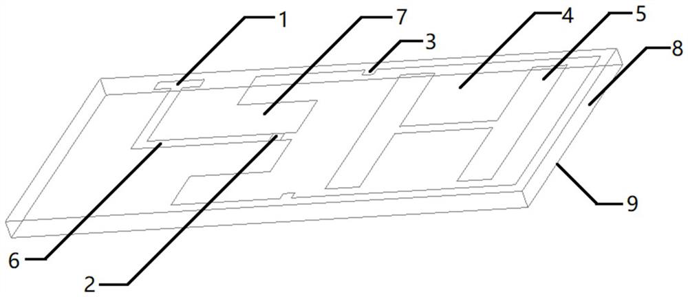 Radio frequency identification ultrahigh frequency band tag antenna used in metal environment