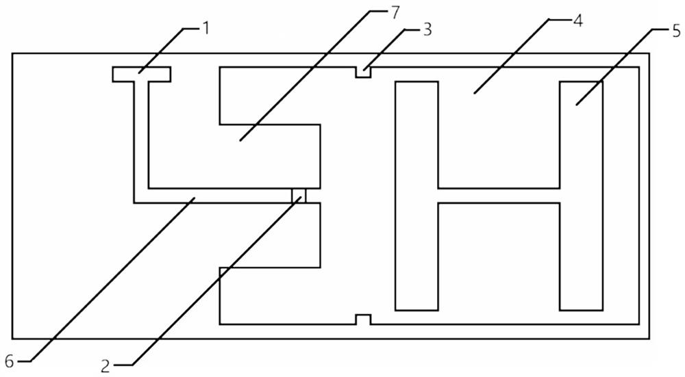 Radio frequency identification ultrahigh frequency band tag antenna used in metal environment