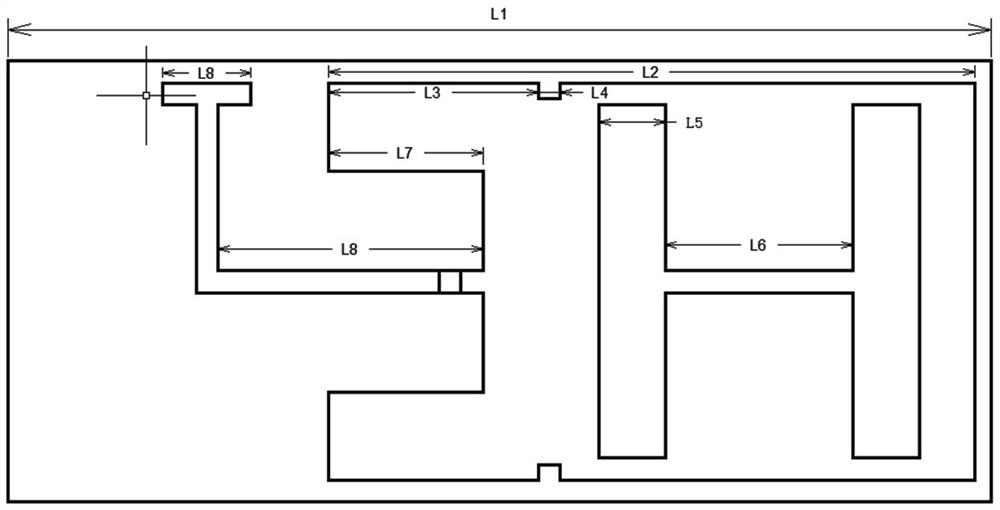 Radio frequency identification ultrahigh frequency band tag antenna used in metal environment