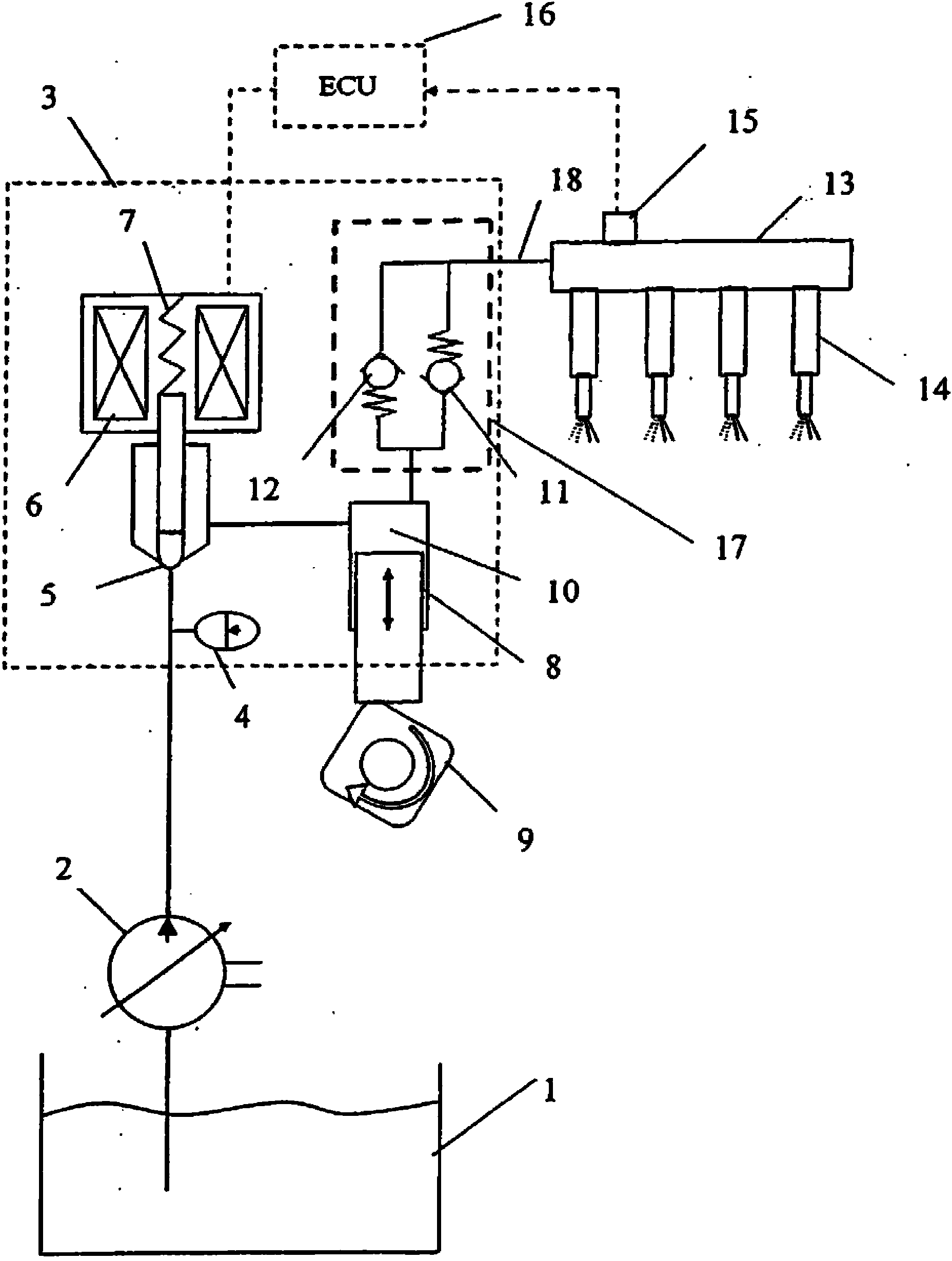 Three element diaphragm damper for fuel pump