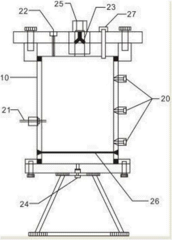 Biogeochemical effect simulation experiment system under methane leakage condition