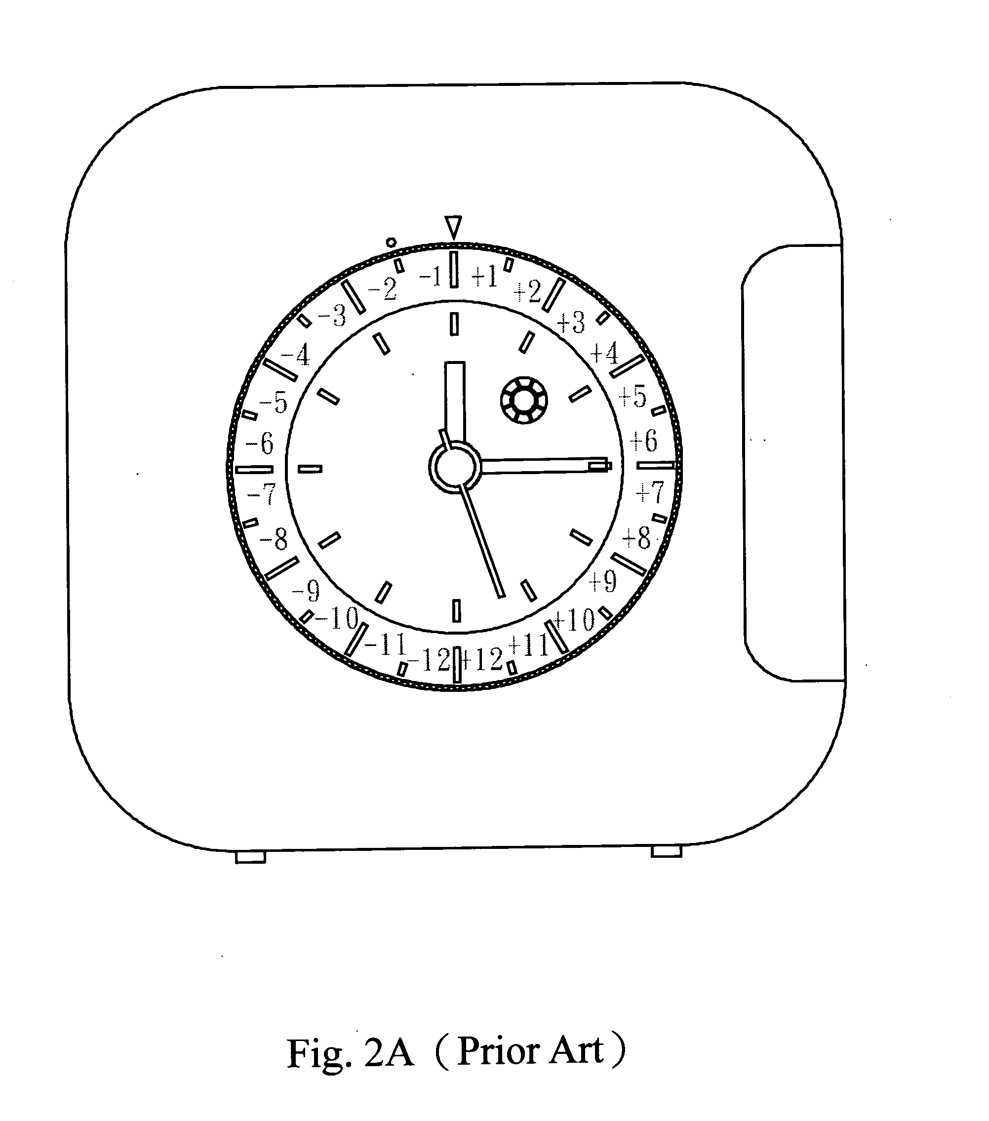 Method of displaying world time with automatic correction of daylight saving time in a movement