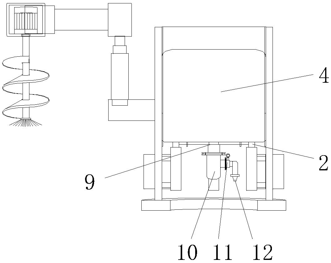 Pigment mixing device with anti-seepage structure for garment dyeing and printing