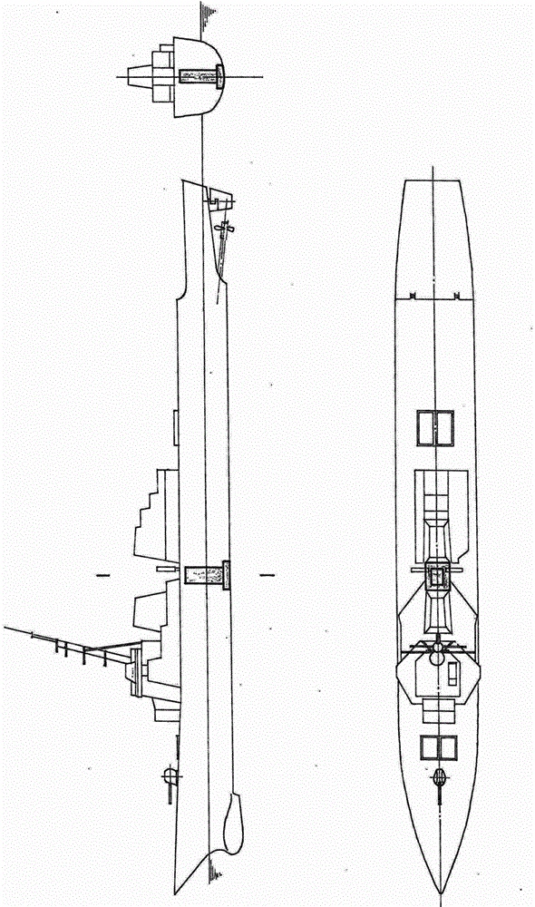 Naval vessel bottom flexible heavy punch stabilization device capable of improving naval vessel seakeeping performance and firing accuracy