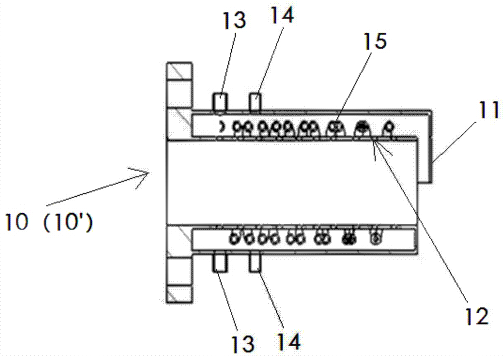 Device for detecting flue gas in flue