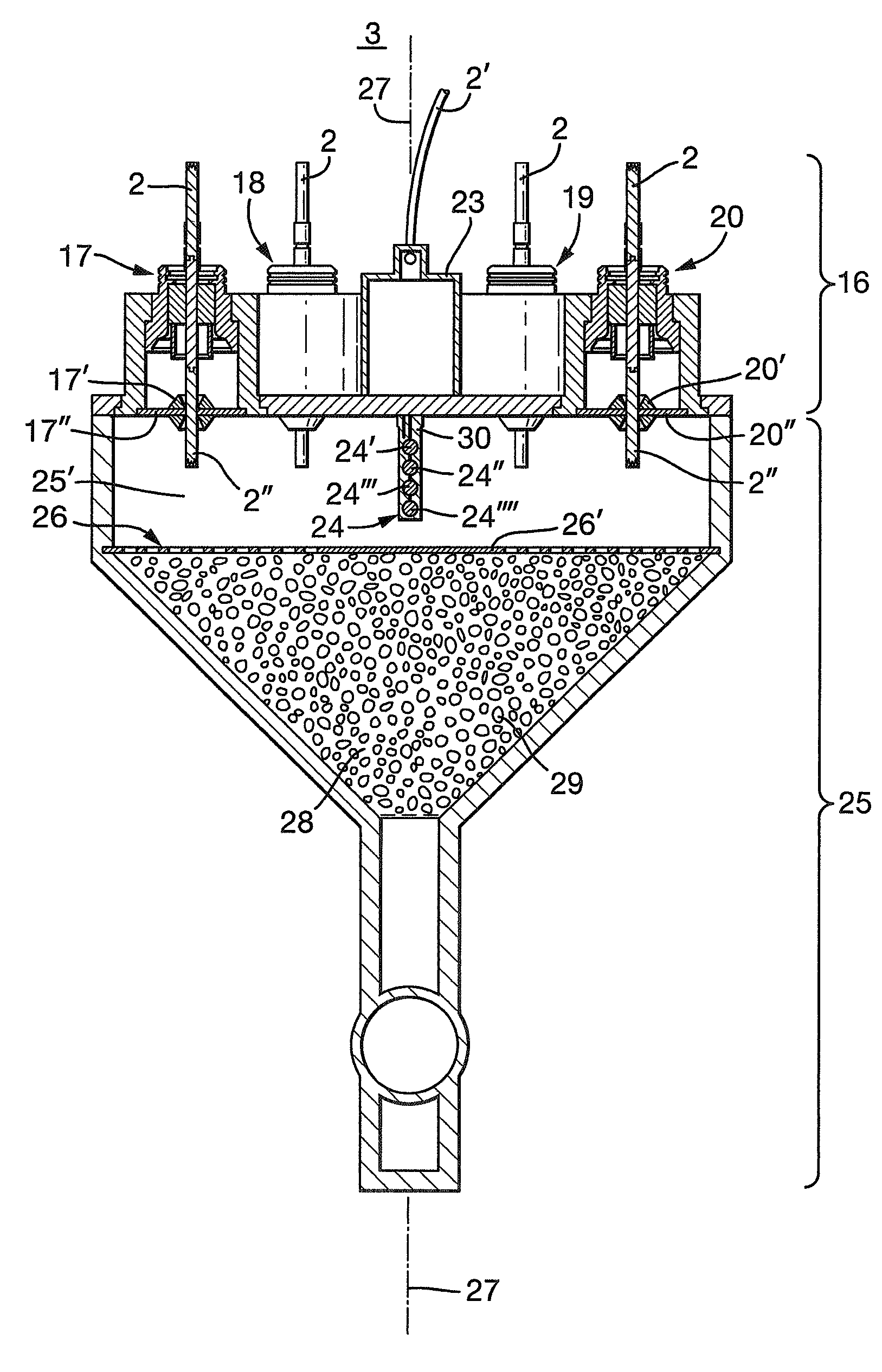 High pressure, high voltage penetrator assembly for subsea use