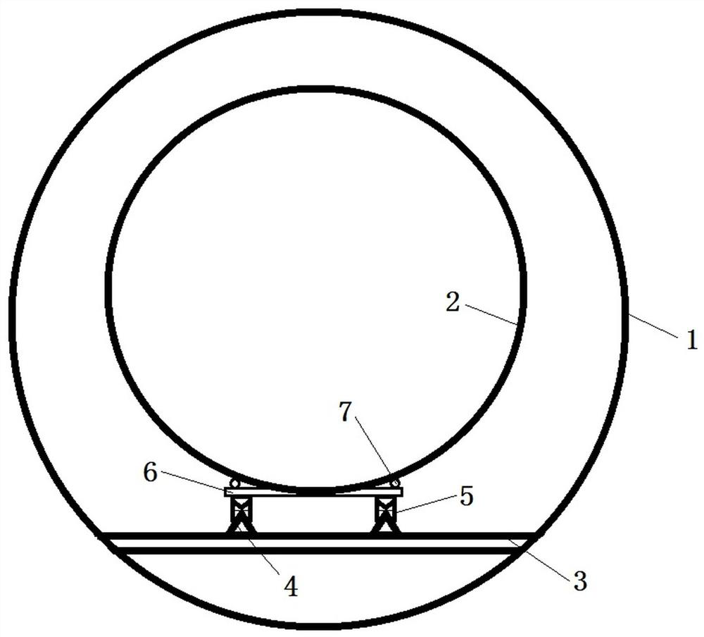 Construction method for underground small-space corrugated pipe to penetrate through pipeline through rail tackle