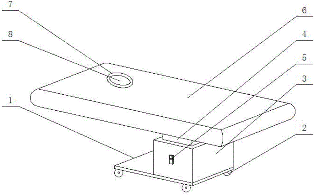 Angiocardiography bed used for medical aspects