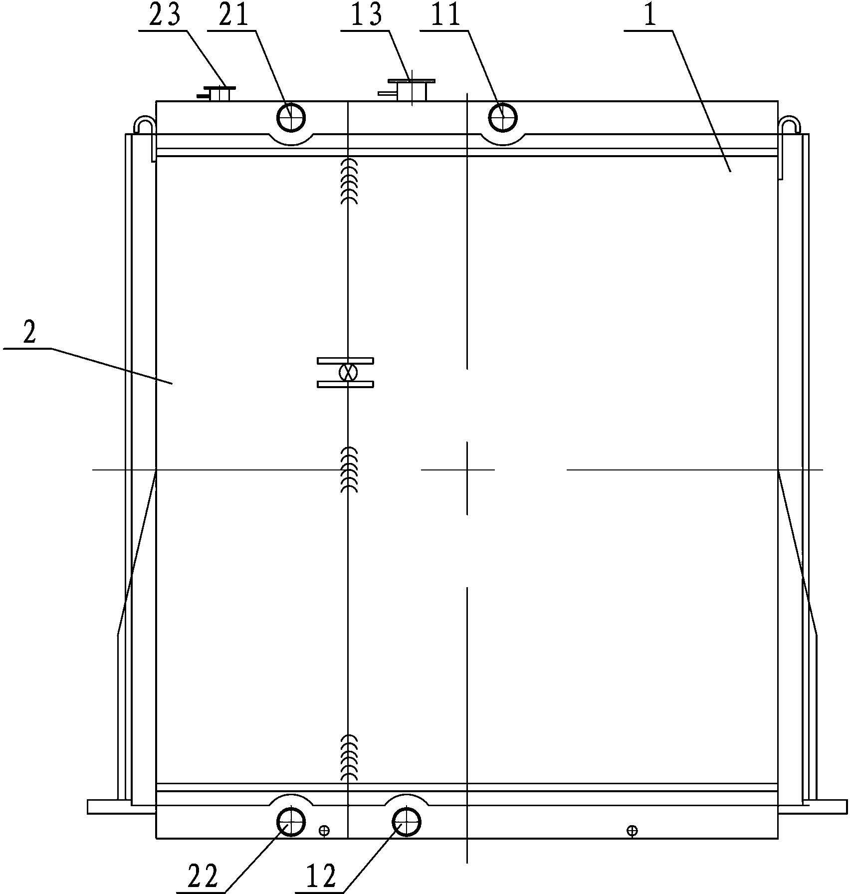 Heat exchanger for engineering machinery