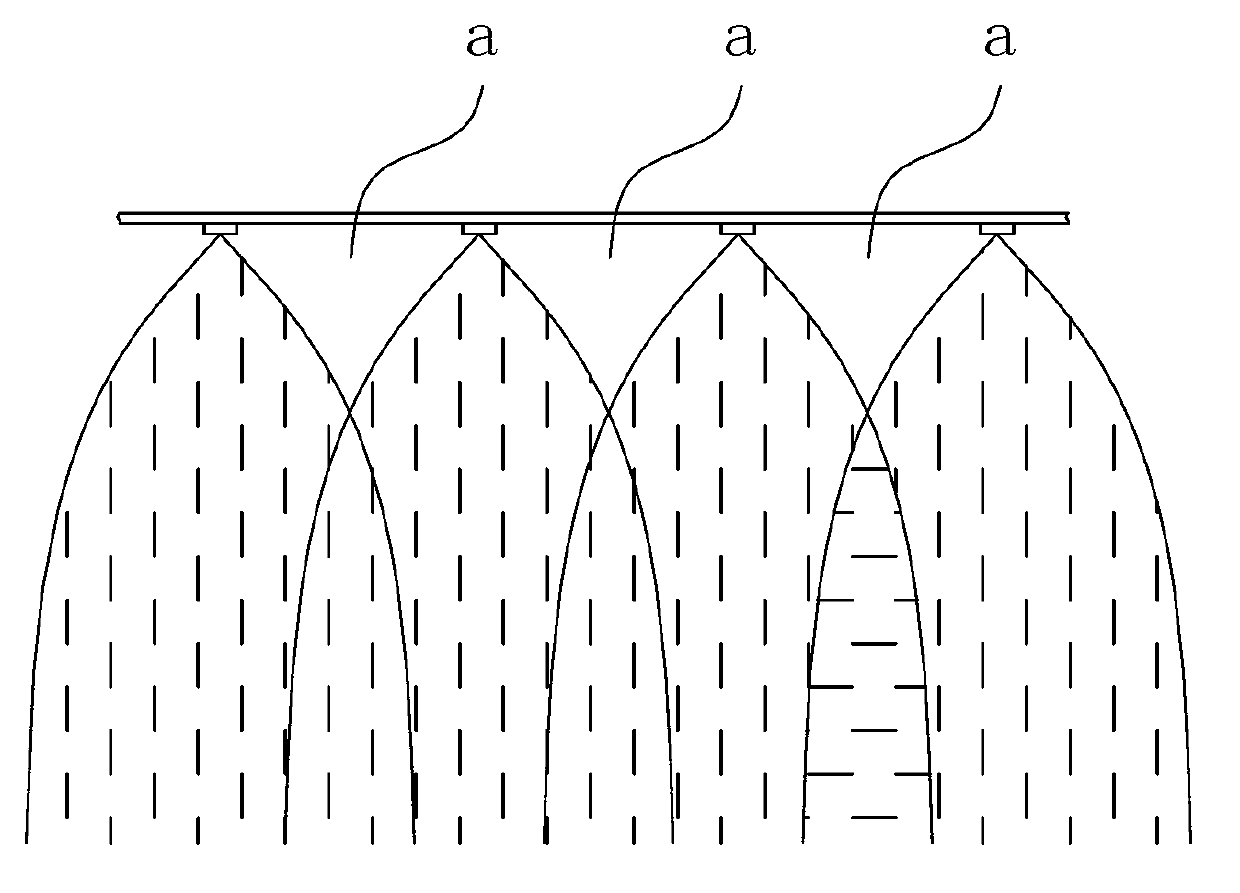 Water mist curtain spray head