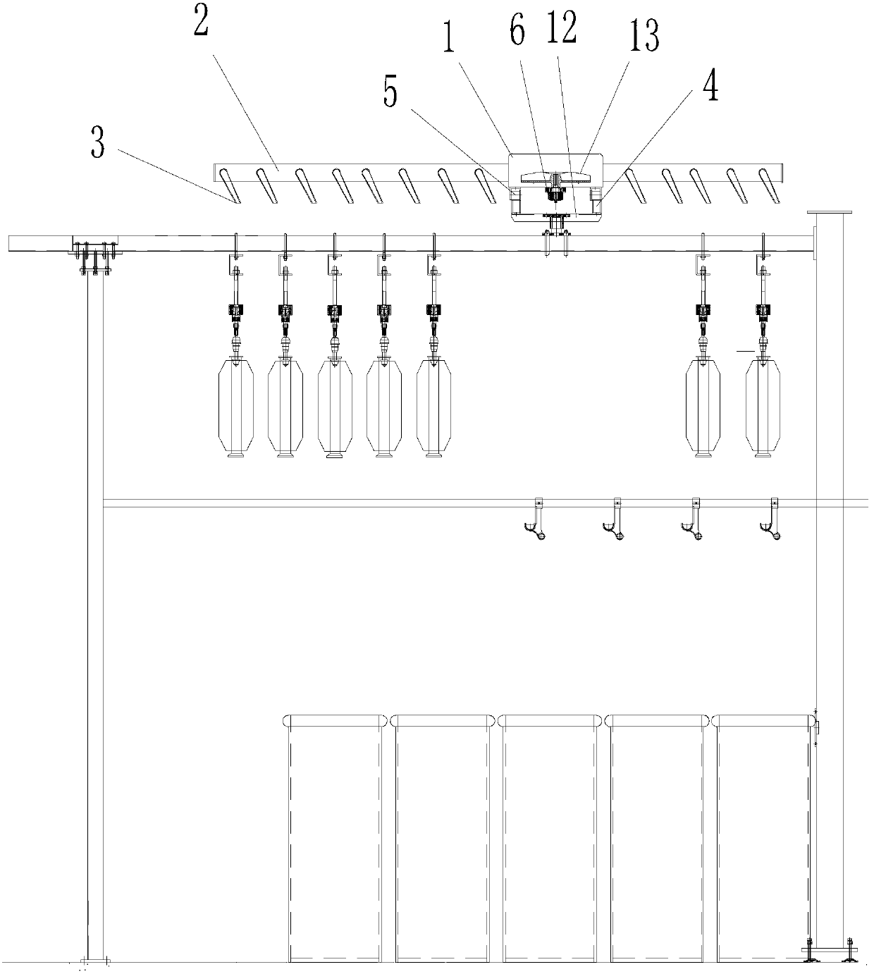 Cleaning device for roving and spinning unit yarn bin guide rail