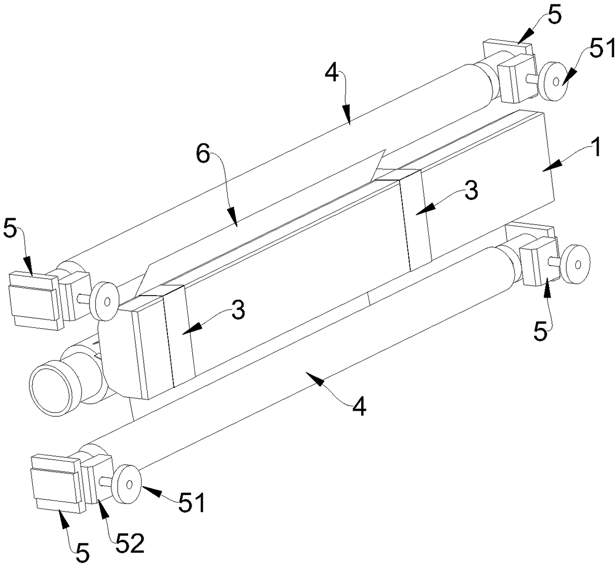 Novel carbon-coated aluminum foil blank-left coating device