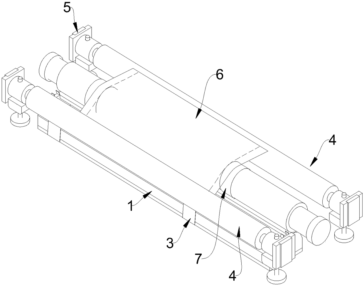 Novel carbon-coated aluminum foil blank-left coating device