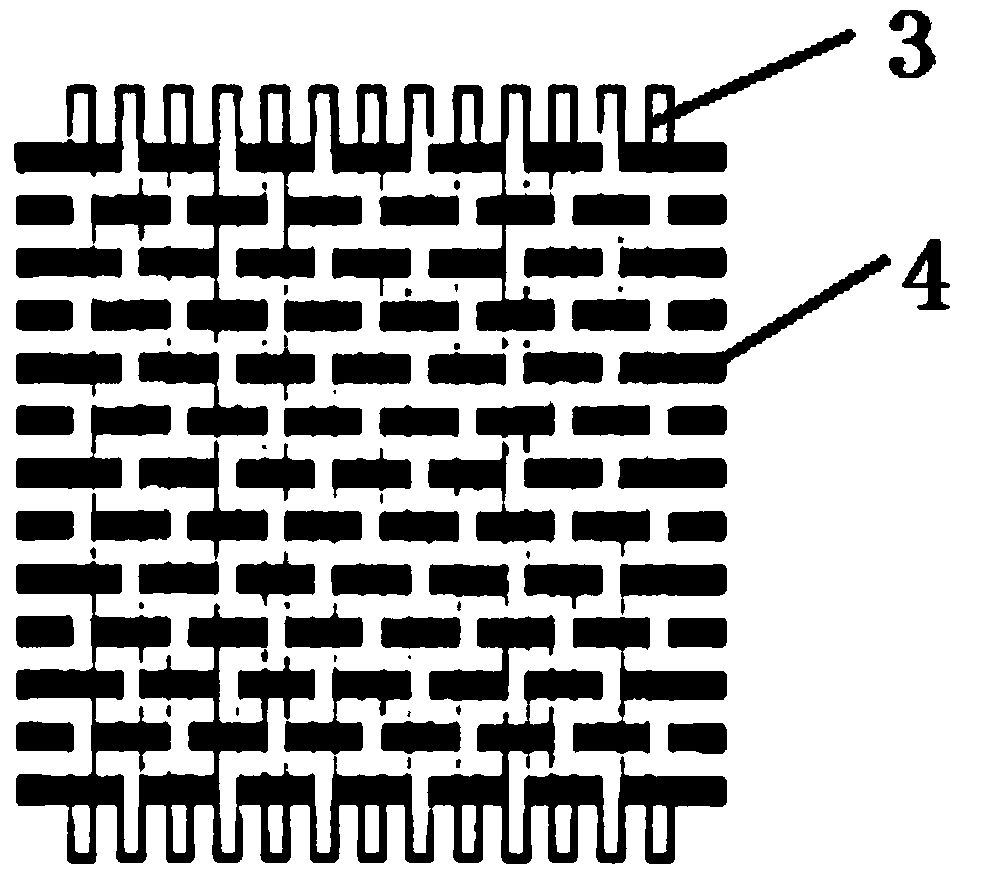 Flexible light-guiding optical fiber fabric