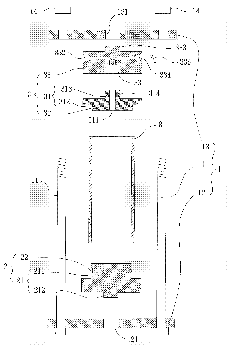 Liquid burst testing device