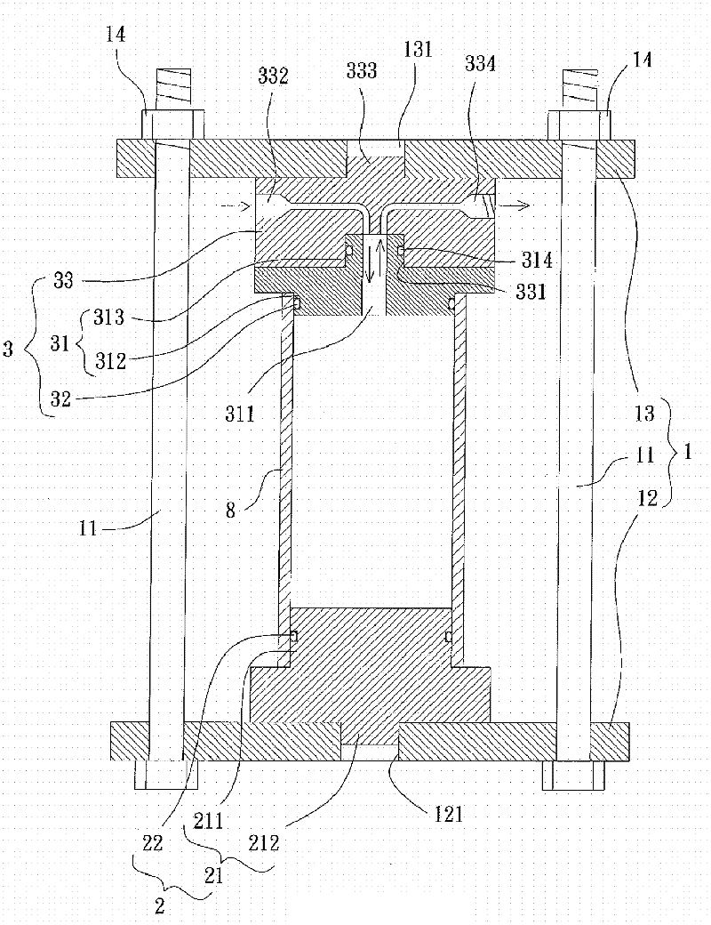 Liquid burst testing device