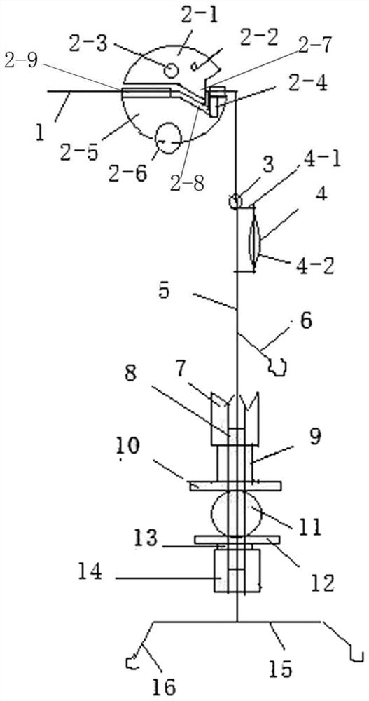 Line supporting float lifting force eccentric float bottom scraping-preventing fishing tackle combination