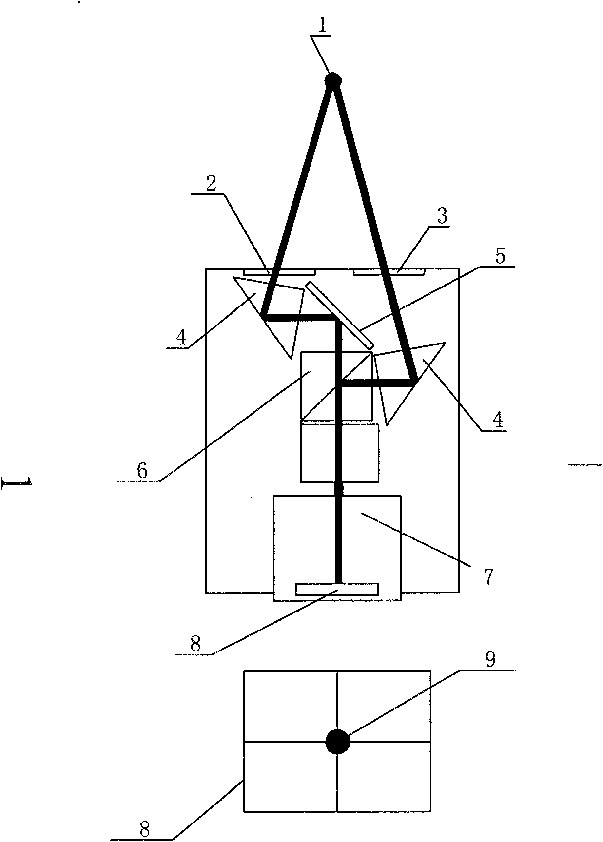 Split measurement method and device for spatial position in three-dimensional field