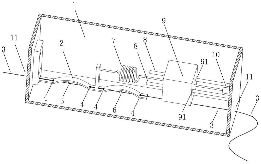 A high-sensitivity temperature-compensated fiber grating acceleration sensor